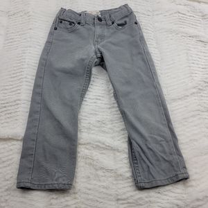 3/$12 Levi's 4T grey corduroy jeans